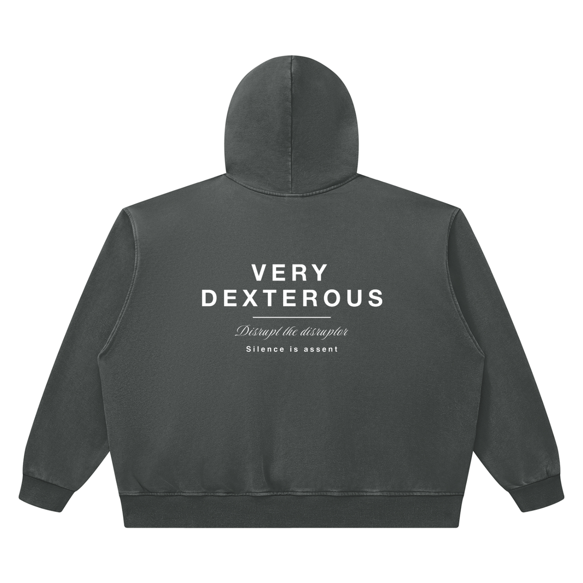 Very Dexterous Disrupt Heavyweight Vintage Wash Boxy Cotton Hoodie