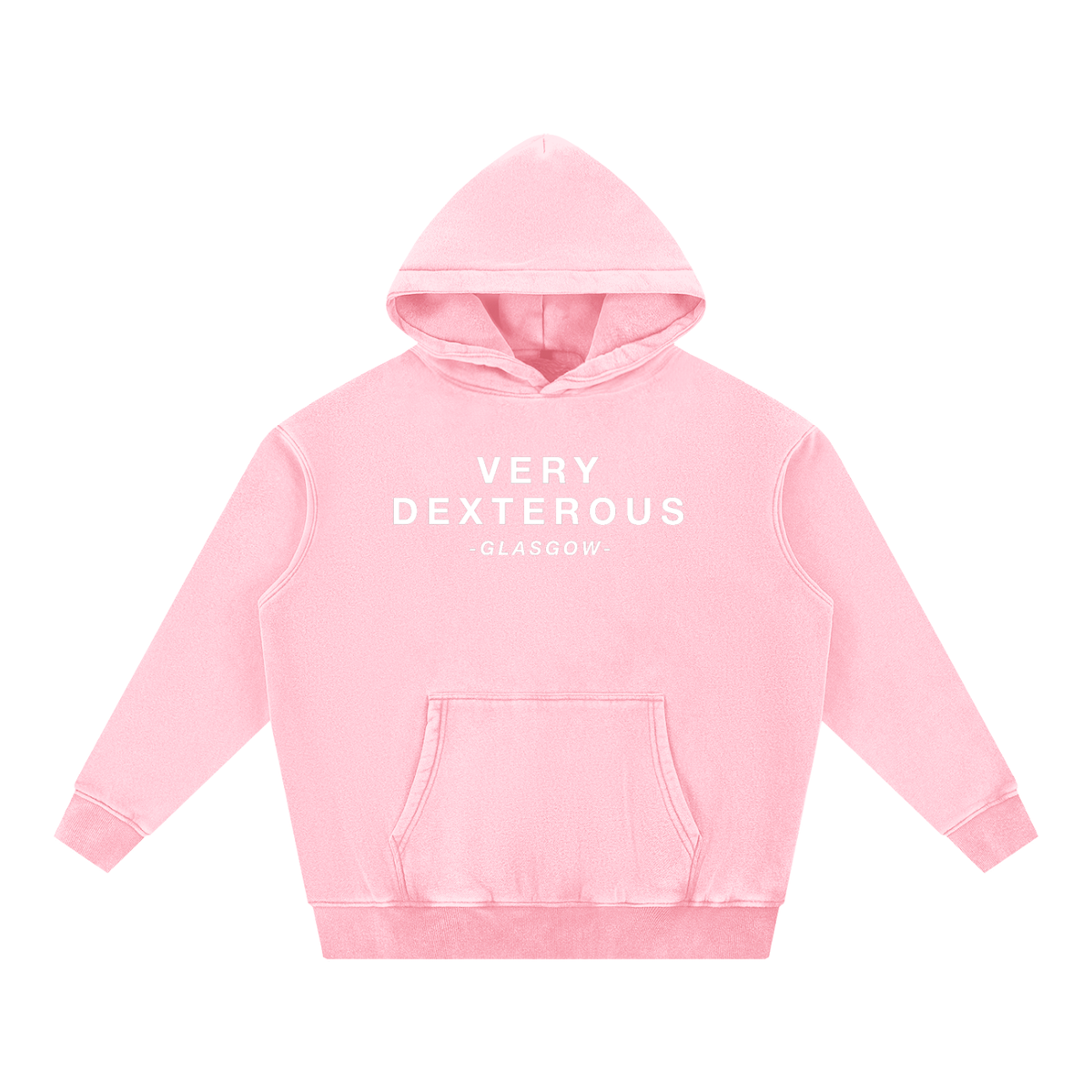 Very Dexterous Glasgow - Snow Wash Fleece Oversize Hoodie Women
