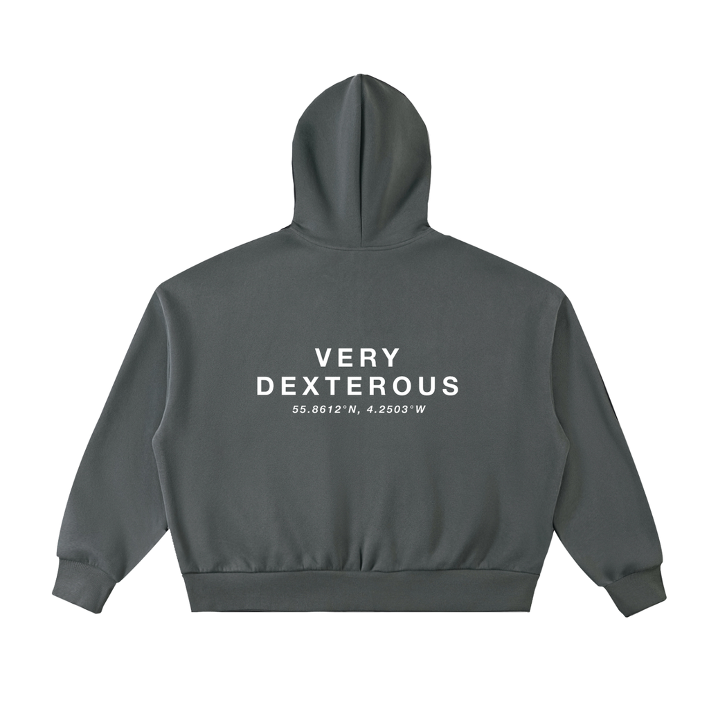 Very Dexterous Co-Ordinated - Fleeced Full-Zip Boxy Hoodie