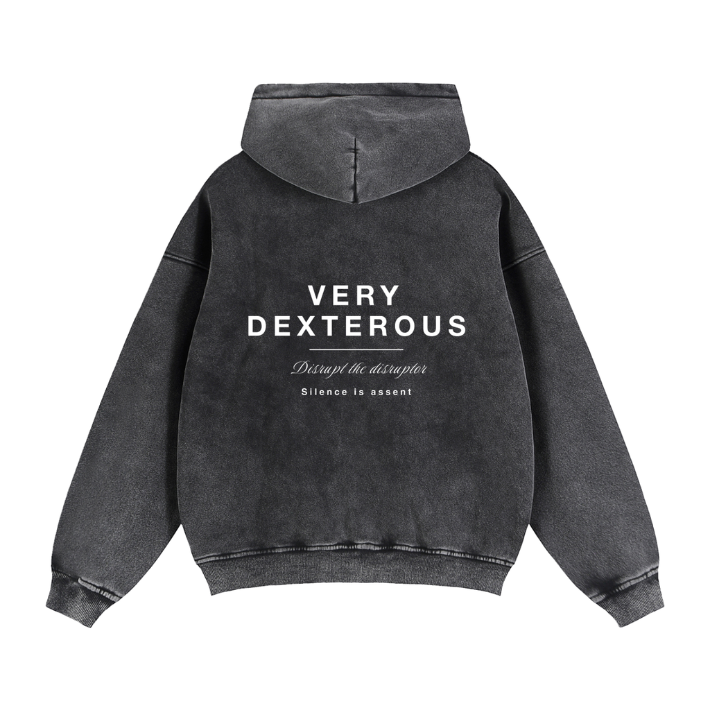 Very Dexterous Disrupt Zip-Through Boxy Fleece Hoodie