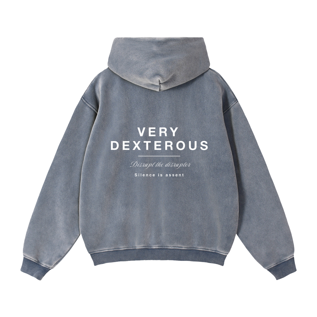 Very Dexterous Disrupt Zip-Through Boxy Fleece Hoodie