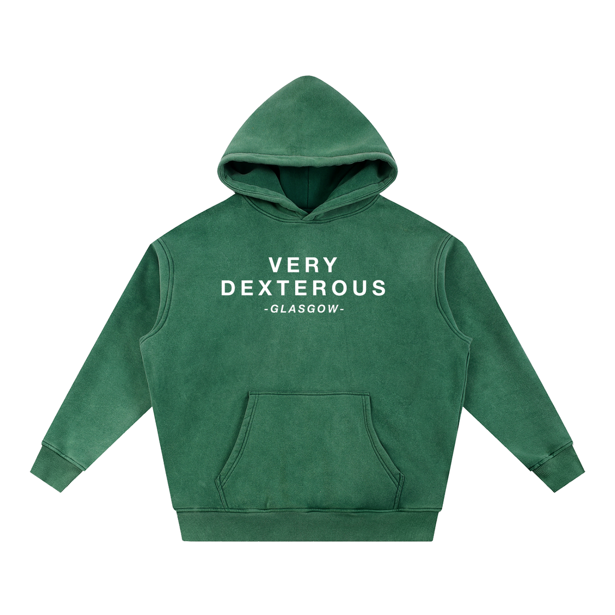 Very Dexterous Glasgow - Snow Wash Fleece Oversize Hoodie Women