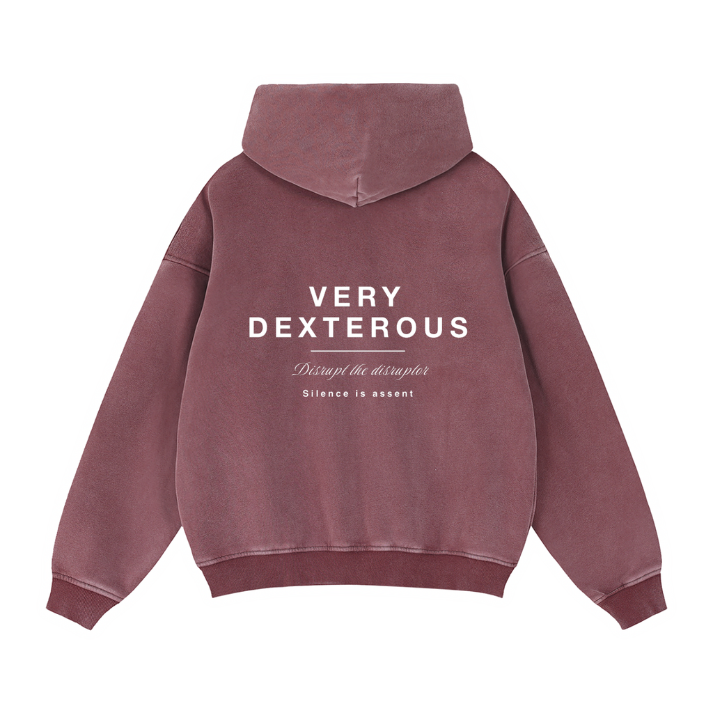 Very Dexterous Disrupt Zip-Through Boxy Fleece Hoodie