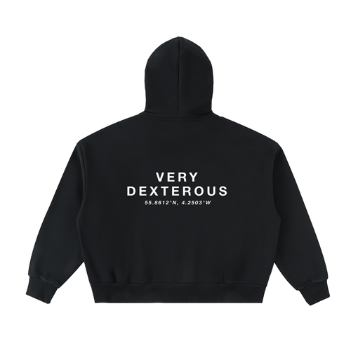 Very Dexterous Co-Ordinated - Fleeced Full-Zip Boxy Hoodie