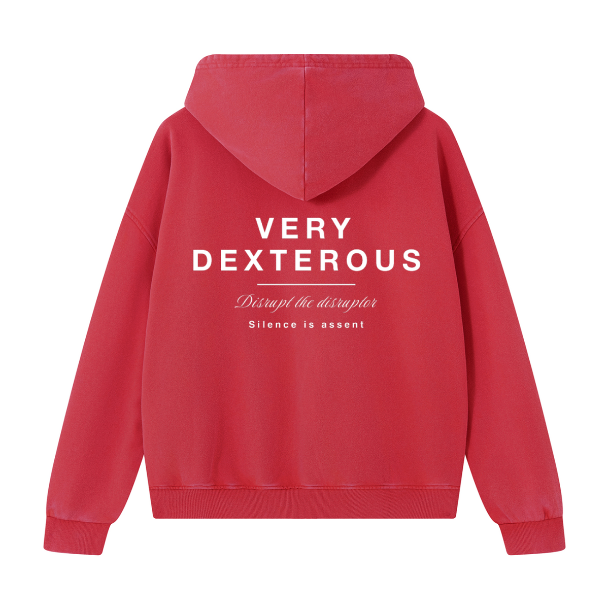 Very Dexterous Disrupt Heavyweight Vintage Wash Boxy Cotton Hoodie
