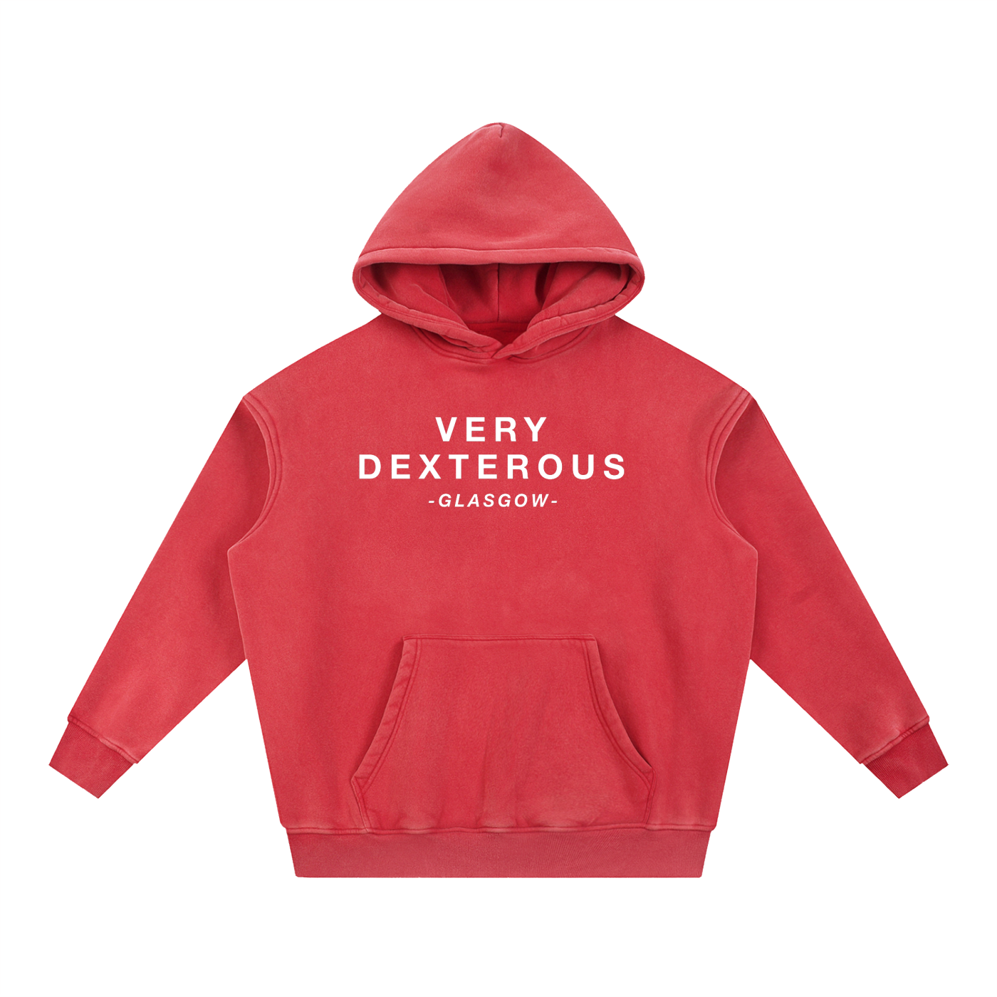 Very Dexterous Glasgow - Snow Wash Fleece Oversize Hoodie
