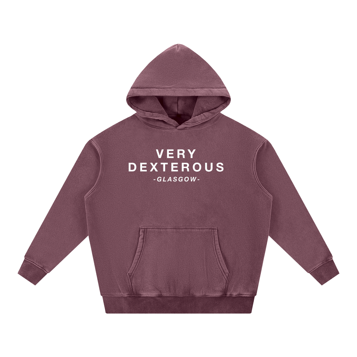 Very Dexterous Glasgow - Snow Wash Fleece Oversize Hoodie