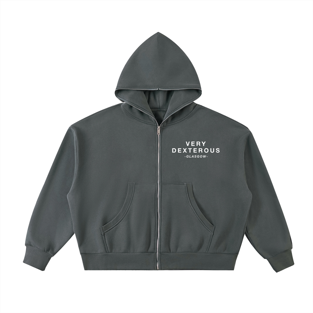 Very Dexterous Co-Ordinated - Fleeced Full-Zip Boxy Hoodie Women