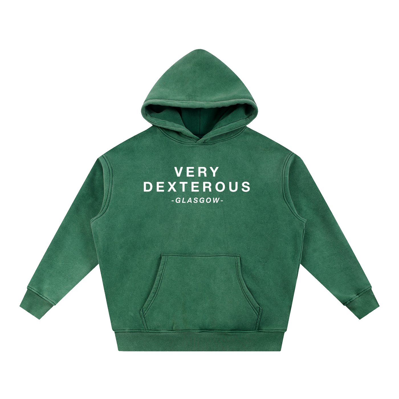 Very Dexterous Glasgow - Snow Wash Fleece Oversize Hoodie