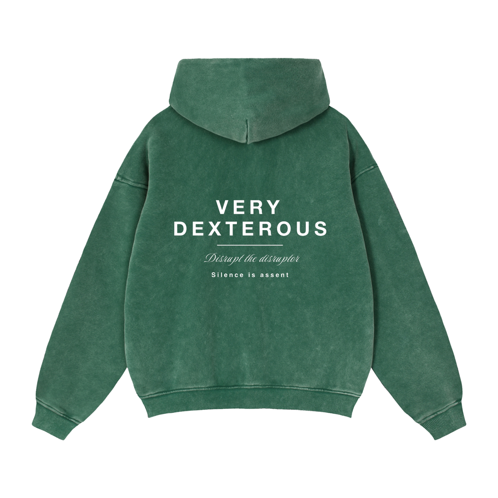 Very Dexterous Disrupt Zip-Through Boxy Fleece Hoodie