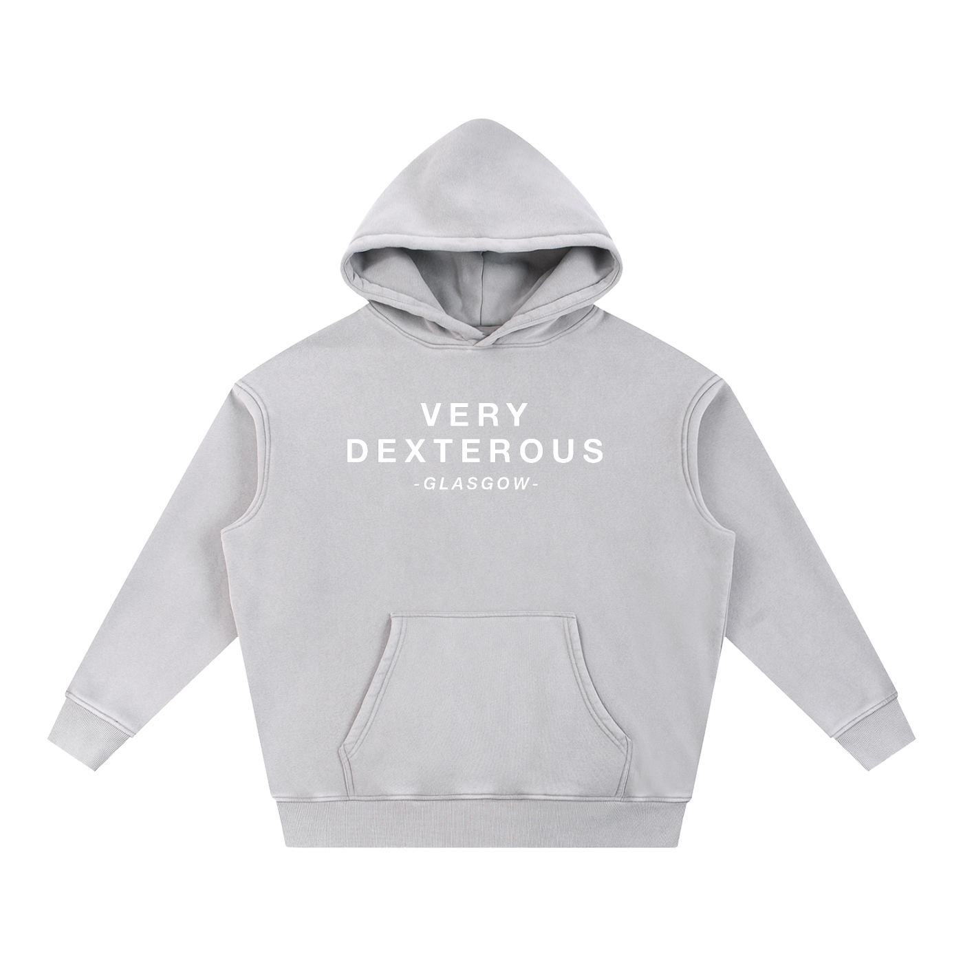 Very Dexterous Glasgow - Snow Wash Fleece Oversize Hoodie