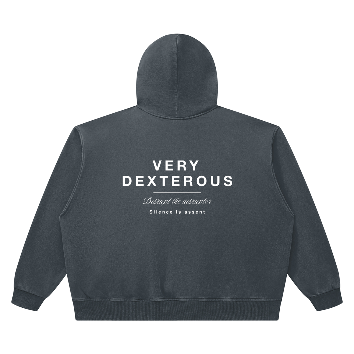 Very Dexterous Disrupt Heavyweight Vintage Wash Boxy Cotton Hoodie