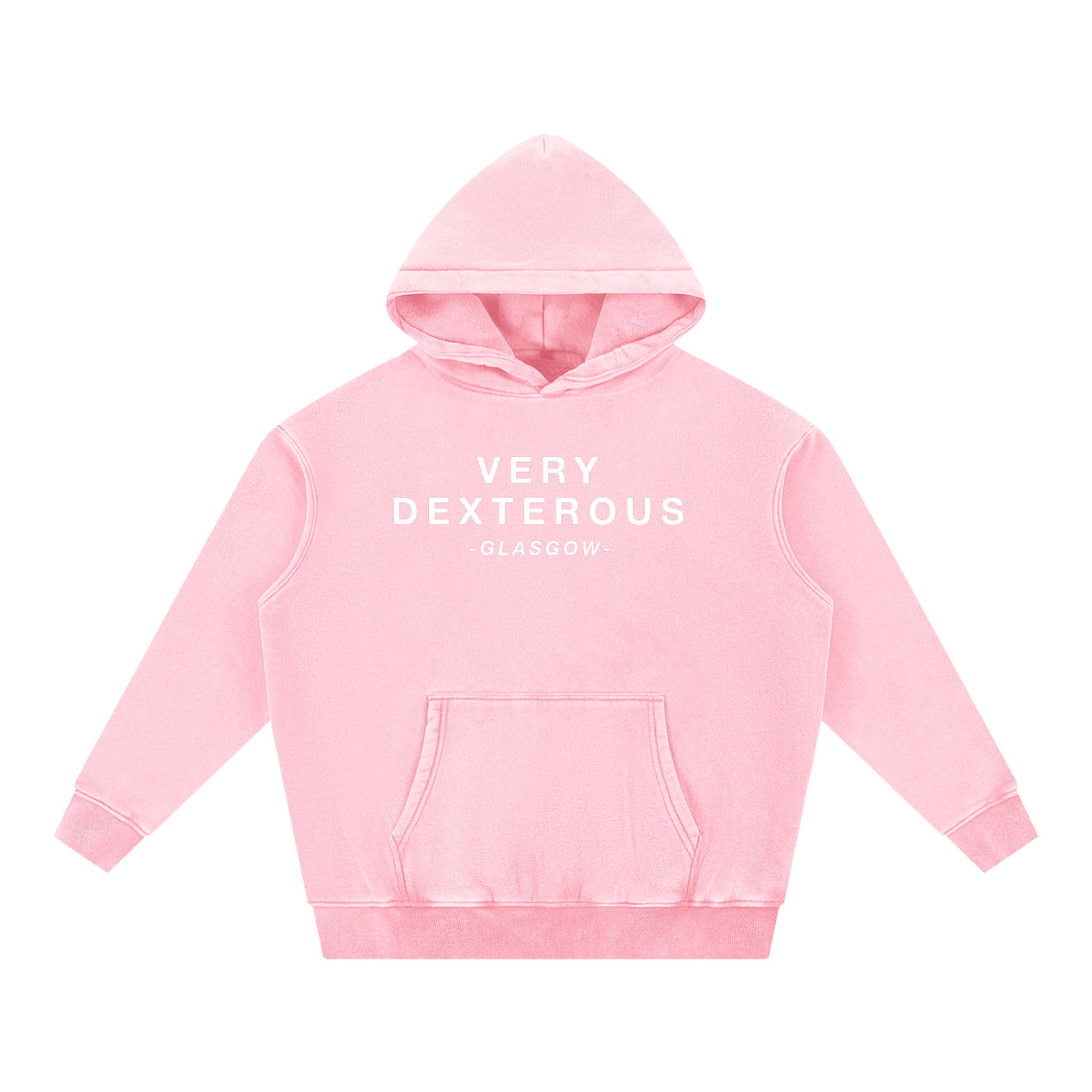 Very Dexterous Glasgow - Snow Wash Fleece Oversize Hoodie