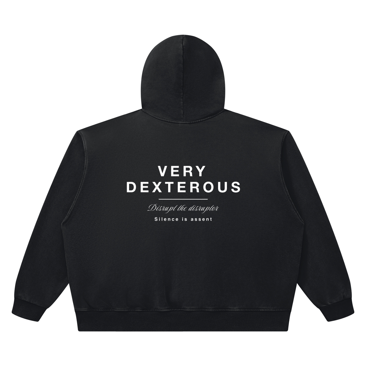 Very Dexterous Disrupt Heavyweight Vintage Wash Boxy Cotton Hoodie