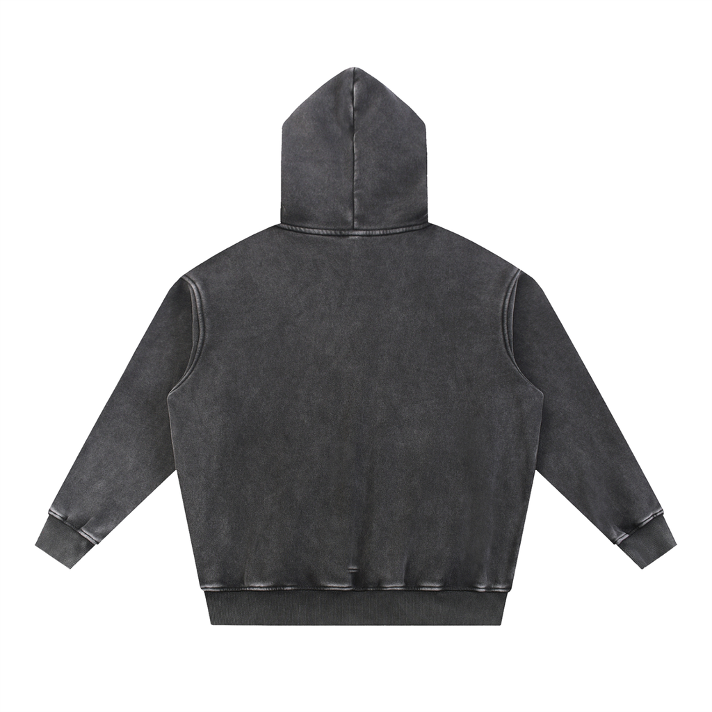 Very Dexterous Glasgow - Snow Wash Fleece Oversize Hoodie