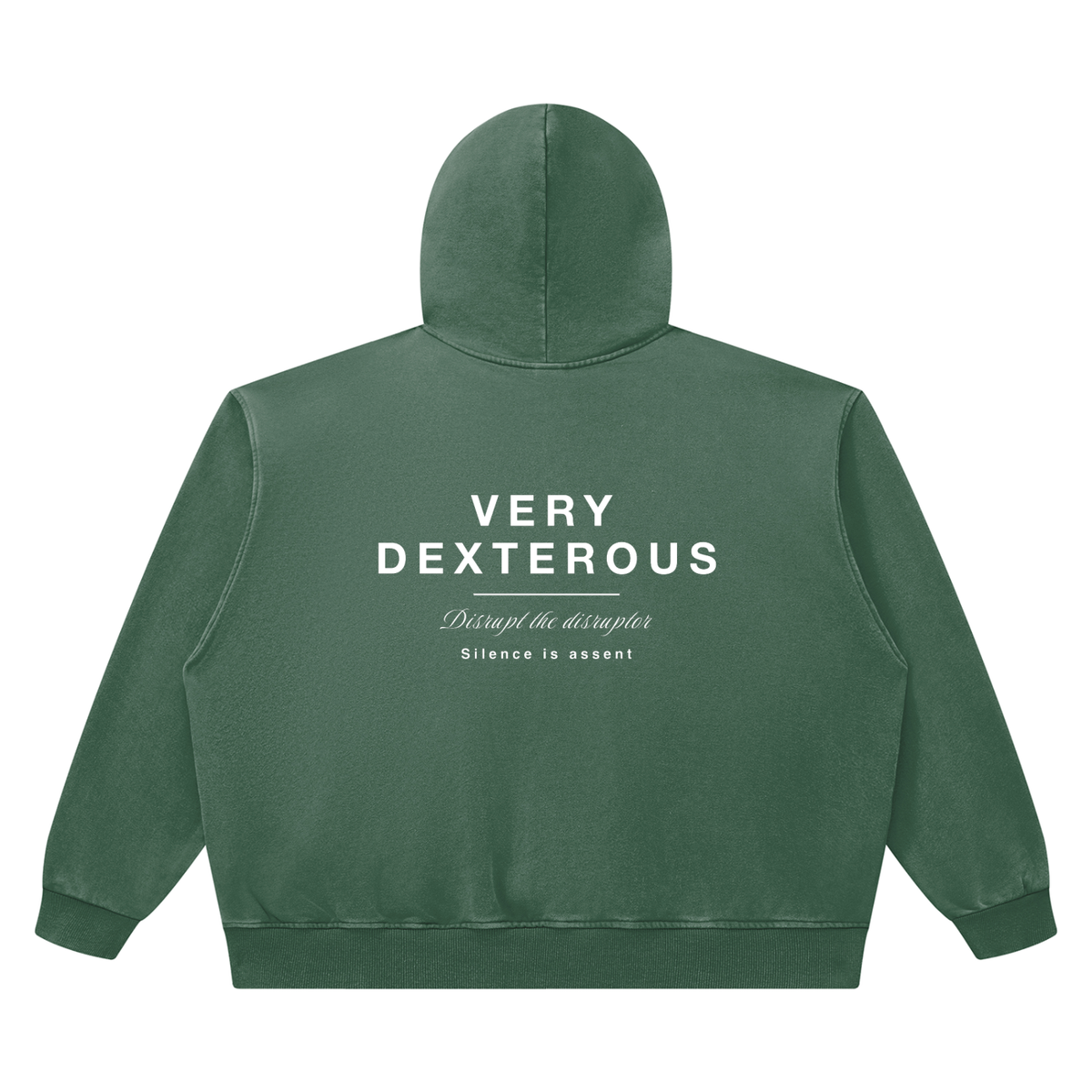 Very Dexterous Disrupt Heavyweight Vintage Wash Boxy Cotton Hoodie