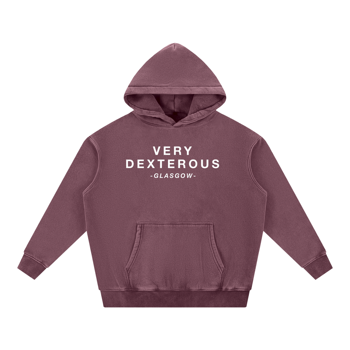 Very Dexterous Glasgow - Snow Wash Fleece Oversize Hoodie