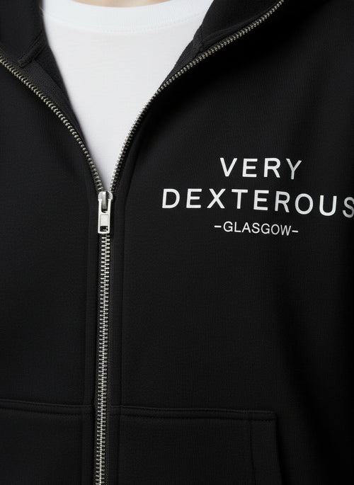 Detail shot of Very Dexterous Co-Ordinated - Fleeced Full-Zip Boxy Hoodie Women