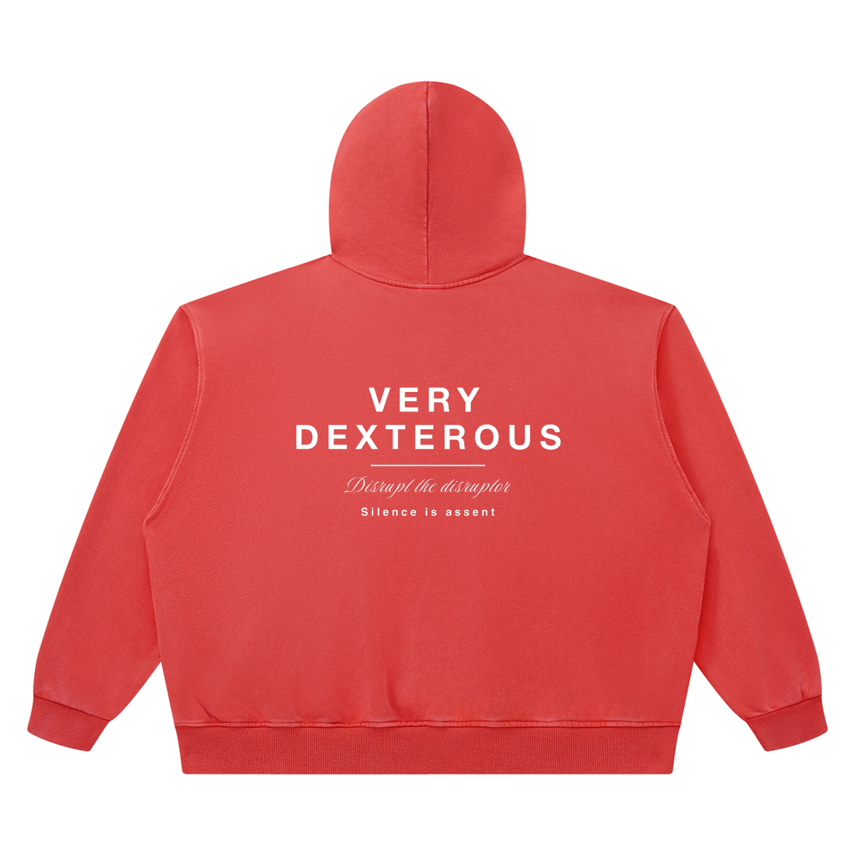 Very Dexterous Disrupt Heavyweight Vintage Wash Boxy Cotton Hoodie